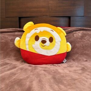 Disney Red and Yellow Bear Pillow